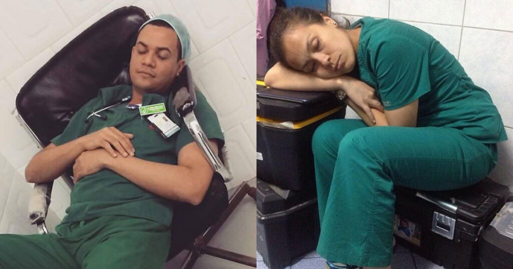 Έβγαλαν Φωτογραφία Γιατρό Να Κοιμάται Στη Βάρδια Της (Pic)