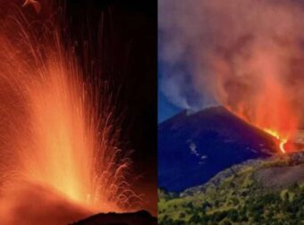 Εξερράγη η Αίτνα – Σιντριβάνια λάβας από το ηφαίστειο στη Σικελία