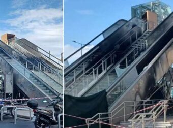 Κάηκαν οι κυλιόμενες σκάλες στο μετρό Πειραιά – Οι πρώτες εικόνες