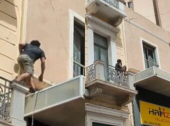 Ομόνοια: Επεισοδιακή καταδίωξη από ταράτσα σε ταράτσα ατόμου που έκλεψε χαλκό