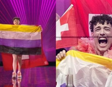 Δεν είναι της χώρας του: Τι συμβολίζει η σημαία που κρατούσε συνέχεια ο Ελβετός νικητής της Eurovision 2024