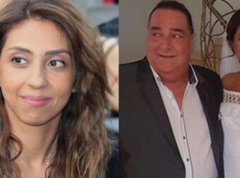 Βασίλης Καρράς: Η 35χρονη κόρη του, ντυμένη στα μαύρα, στην παρουσίαση της αυτοβιογραφίας του