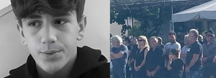 Θρήνος στην κηδεία του 14χρονου ήρωα του Αράχθου – Το συγκινητικό αντίο των φίλων του