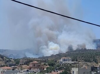 Φωτιά στη Χίο – Μήνυμα από το 112 «απομακρυνθείτε προς το κέντρο της πόλης»