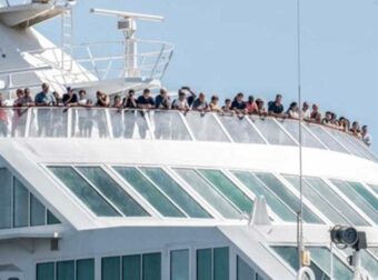 Νέα συγκέντρωση διαμαρτυρίας στο λιμάνι για την άφιξη κρουαζιερόπλοιου με ισραηλινούς τουρίστες