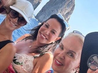 Ζωή και κότα – Η χήρα του εφοπλιστή Παναγόπουλου διακοπάρει με σκάφος στο Κάπρι