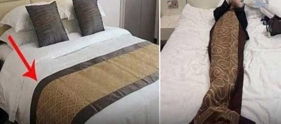 Γιατί στα ξενοδοχεία υπάρχει αυτό το ύφασμα πάνω από το πάπλωμα: Πολλοί άνθρωποι δεν ξέρουν που χρησιμεύει