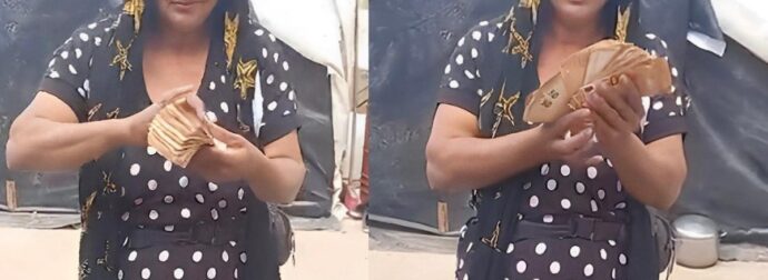 Ο κακός χαμός με βίντεο τσιγγάνας που μετράει χιλιάδες εúpω χαρούμενη