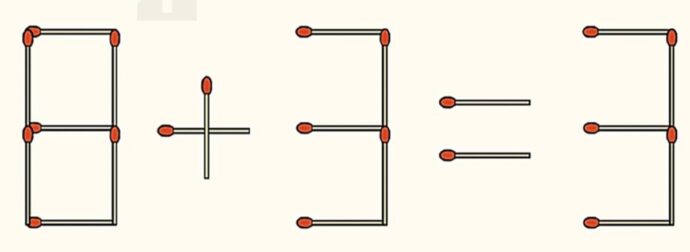 Τεστ IQ μόνο για ιδιοφυΐες: Μετακινήστε ένα σπίρτο για να είναι σωστή η ισότητα