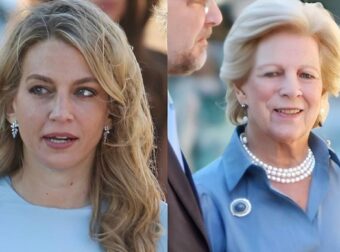 Χρυσή Βαρδινογιάννη: Χαιρετίσει με υπόκλιση σαν γαλαζοαίματη την πεθερά της, Άννα-Μαρία, στον γάμο του αδελφού της