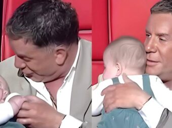 The Voice: Ο Μαζωνάκης πήρε στην αγκαλιά του μωρό και το τάισε – Πως αντέδρασαν όλοι στο πλατό