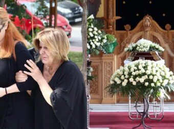 Άλκης Γιαννακάς: Βαρύ το κλίμα στην κηδεία του – Υποβασταζόμενη η σύντροφός του