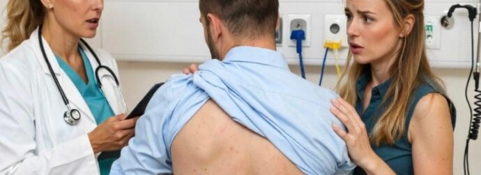 Όταν είδα 30 κόκκινα σημάδια που έμοιαζαν με αυγά εντόμων στην πλάτη του άντρα μου, πανικοβλήθηκα και τον πήγα αμέσως στα επείγοντα — με το που τα είδε ο γιατρός είπε: «Καλέστε την αστυνομία»