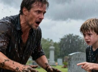 Μόλις μία ώρα μετά την ταφή, ένα 7χρονο αγόρι επέμενε να ξεθάψει ο πατέρας του τον τάφο της μητέρας του — και τη στιγμή που άνοιξε το καπάκι του φέρετρου, όλοι κράτησαν την ανάσα τους…