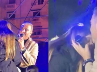 Αντώνης Ρέμος: Ανέβασε στη σκηνή την 10χρονη κόρη του – Η αφιέρωση και το τρυφερό φιλί