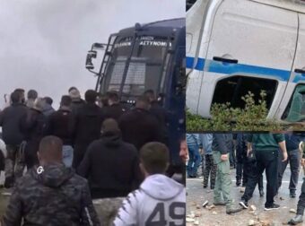 Χάμος στα Χανιά με αγρότες και ΜΑΤ – Πετροπόλεμος, αναποδογυρισμένο περιπολικό, τραυματίες