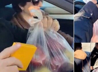 Αγρότες πρόσφεραν κρόκο και μήλα στους διερχόμενους οδηγούς στην Κοζάνη