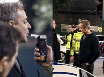 Κυριάκος Μητσοτάκης: Επισκέφθηκε μπλόκο για αλκοτέστ μαζί με τον Μιχάλη Χρυσοχοΐδη το βράδυ του Σαββάτου