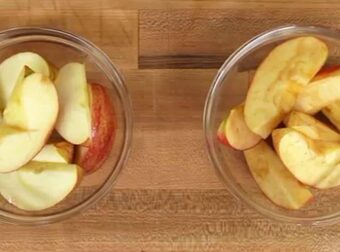 Ένα πανεύκολο κόλπο για να μην μαυρίζουν τα κομμένα φρούτα σας