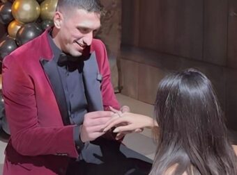 Ο καλαθοσφαιριστής Γιαννούλης Λαρεντζάκης έκανε την πιο ρομανική πρόταση γάμου στην αγαπημένη του