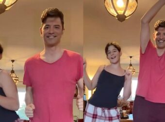 Σάκης Ρουβάς: Το απολαυστικό βίντεο με την κόρη του, Αριάδνη μέσα από το σαλόνι του σπιτιού τους