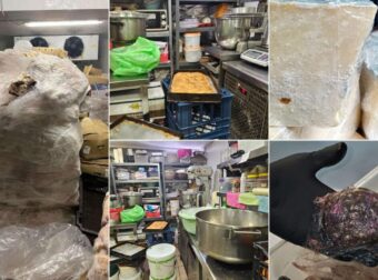 Φωτογραφίες από την Περιφέρεια Αττικής με τους 12 τόνους ακατάλληλων τροφίμων από καταστήματα