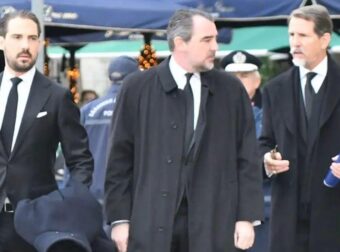 Κηδεία Πριγκίπισσας Ειρήνης: Παύλος, Νικόλαος και Φίλιππος Ντε Γκρες στη Μητρόπολη