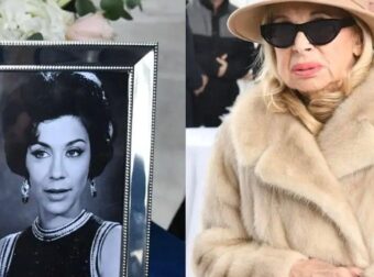 Θρήνος στην κηδεία της Μέλπως Ζαρόκωστα – Συγκινημένος ο γιος της στο τελευταίο «αντίο»