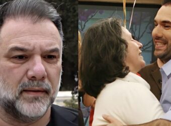 Γρηγόρη Αρναούτογλου: Με τον γιο του στην κηδεία της μαμάς του – Οι φωτογραφίες που ανέβασε η πρώην σύντροφός του