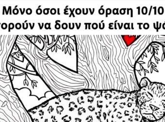 Μόνο όσοι έχουν όραση 10/10 μπορούν να δουν πού είναι το ψάρι