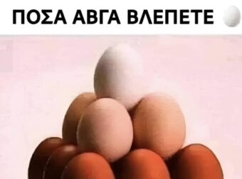 Πόσα αβγά βλέπετε σε αυτή την εικόνα;