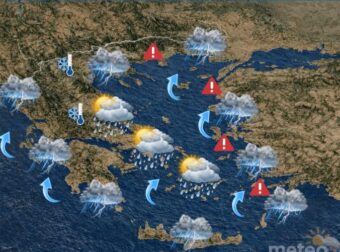 Μεταβολή του καιρού με βροχές, καταιγίδες και χιόνια – Πού θα είναι έντονα τα φαινόμενα