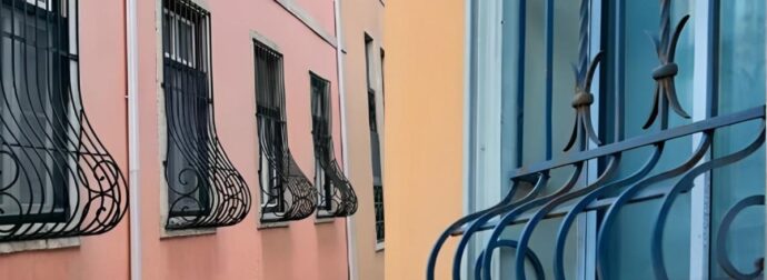 Γιατί κάποια κάγκελα παραθύρων έχουν μια καμπύλη χαμηλά προς τα έξω