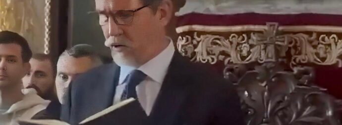 Ο Παύλος ντε Γκρες διάβασε το «Πάτερ Ημών» στο Άγιο Όρος