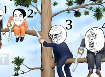 Ποιος είναι ο λιγότερο έξυπνος στην εικόνα;