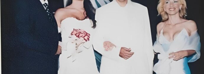 Με μίνι νυφικό, ξώφτερνο πέδιλο, πεντικιούρ που έβγαζε μάτι: Η Στεφανίδου ήταν η πιο κουλ νύφη, 22 χρόνια πριν