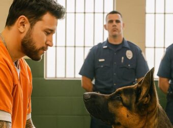 Η τελευταία επιθυμία ενός κρατουμένου ήταν να δει τον σκύλο του — αλλά όταν ο γερμανικός ποιμενικός ξέφυγε και όρμησε στην αγκαλιά του, συνέβη κάτι παράξενο