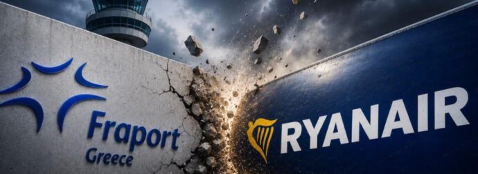 «Αερομαχία» μεταξύ Ryanair και Fraport Greece – Οι απειλές και η αντεπίθεση