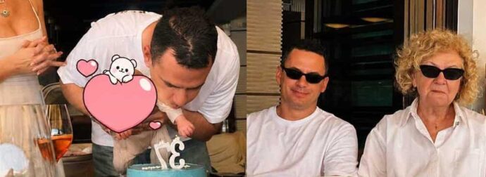 Στα γενέθλιά του ο Παναγιώτης Κουτσουμπής μάς έδειξε τη γιαγιά Ξένια κα η ομοιότητά τους