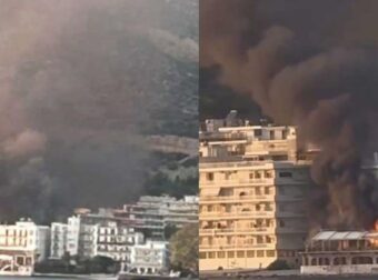 Λουτράκι: Φωτιά σε εγκαταλελειμμένο ξενοδοχείο δίπλα σε σπίτια