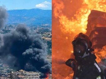 Μεγάλη φωτιά σε εργοστάσιο στο Ηράκλειο – Έχουν καεί σπίτια, μήνυμα του 112 – «Παραμείνετε στα σπίτια σας»