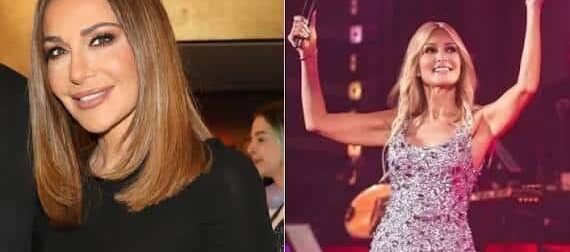 Νατάσα Θεοδωρίδου και Δέσποινα Βανδή μαζί στη νυχτερινή Αθήν