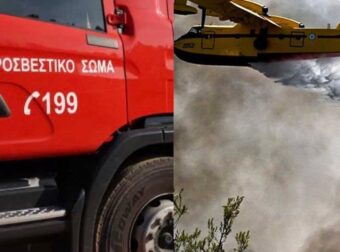 Μεγάλη φωτιά στο Πευκάλι Κορινθίας, μήνυμα του 112 για εκκένωση