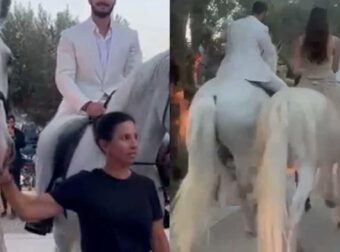 Παντρεύτηκε ο γιος των Χούρι στην Αθήνα – Η είσοδος με άλογα και η εμφάνιση της Άννας Βίσση