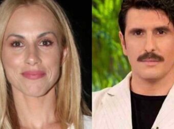Η Ντορέττα Παπαδημητρίου και ο Γιώργος Γεροντιδάκης φωτογραφήθηκαν αγκαλιασμένοι με φόντο το ηλιοβασίλεμα