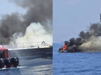 Συγκλονιστικά πλάνα από την Βουλιαγμένη από κατάσβεση φωτιάς σε σκάφος – Σώοι οι επιβάτες