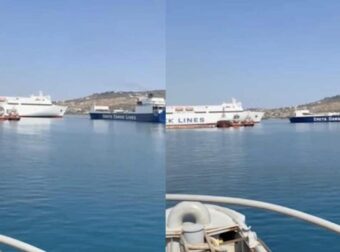 Σοκ στην Κρήτη: Η στιγμή της σύγκρουσης των δύο πλοίων στο λιμάνι της Σούδας – Βίντεο κατέγραψε το ατύχημα