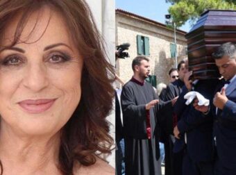 Ραγίζει καρδιές το αποθεωτικό στεφάνι της Χαρούλας Αλεξίου στην κηδεία της Μαίρης Λίντα 