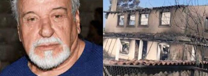 Συγκλονίζει ο Τάσος Χαλκιάς για το καμένο σπίτι του στο Πόρτο Γερμενό – «Έχυσα αίμα για να φτιάξω αυτό το σπίτι και τώρα καταστράφηκε»