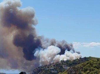 Φωτιά στη Σαλαμίνα: Διπλό πύρινο μέτωπο, κοντά σε σπίτια οι φλόγες – Μήνυμα του 112 για εκκένωση σε Περιστέρια και Κακή Βίγλα, σηκώθηκαν 7 εναέρια μέσα